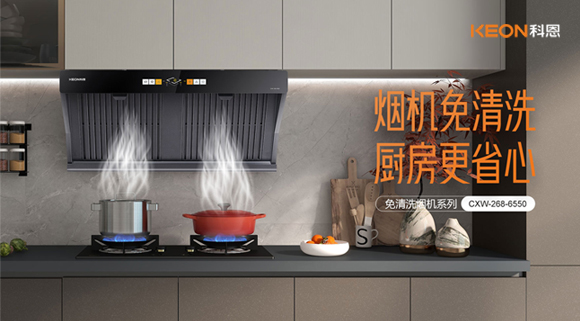 6550免清洗煙機，曲面變平，功能一樣強大！